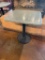 Restaurant Table, Granite-Like Top, Pedestal Base, 27in x 22in, 29in H