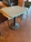 Restaurant Table, Granite-Like Top, Pedestal Base, 27in x 22in, 29in H