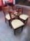 Restaurant Chairs, Wood Framed Ladder Back Chair w/ Cushion Seat, Sold 4x$