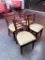 Restaurant Chairs, Wood Framed Ladder Back Chair w/ Cushion Seat, Sold 4x$