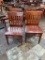 Restaurant Chairs, Solid Wood, Ladder Back, Sold 4x$