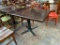 Restaurant Table, Solid Wood Top, Pedestal Base, 29in x 47in x 29.5in H