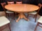 Wood Round Table w/ Claw Feet - 60in Round, 29.5in H