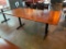 Restaurant Table, Solid Wood Top, Double Pedestal Bases, 72in x 36in x 29.5in H