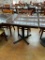 Restaurant Table, Single Pedestal Base, Solid Wood Top, 30in x 30in x 29.5in H