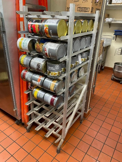 Full Size Stationary Aluminum Can Rack for #10 and #5 Cans