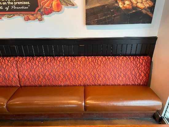 Restaurant Booth - Wall Double Booth - 84in Long
