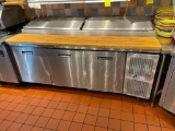 Randell Model: 8383NM 3-Door, Sandwich / Salad - Pizza Prep Refrigerated Make Table
