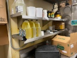 Lot of 2 NSF Stainless Steel Wall Mount Shelves, 108in x 15in ea Sold 2x$