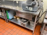 Stainless Steel NSF Prep Table w/ Under Shelf and Back Splash 60in x 32in x 36in