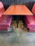 Restaurant Table, Solid Wood Top, Pedestal Base, 48in x 30in x 29.5in H