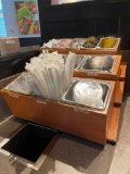 3-Tier Merchandising Rack for Condiments, Silverware, Straws, Lids or Various Items
