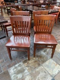 Restaurant Chairs, Solid Wood, Ladder Back, Sold 4x$