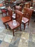 Restaurant Chairs, Solid Wood, Ladder Back, Sold 4x$