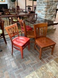 Restaurant Chairs, Solid Wood, Ladder Back, Sold All for One Price