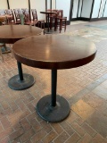 Large Pub Table, Thick Solid Wood Top, 36in x 42in H