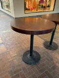 Large Pub Table, Thick Solid Wood Top, 36in x 42in H