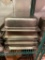 Lot of 7 Full Size Stainless Steel Steam Pans