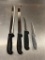 Lot of 4 Kitchen Knives