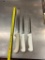 Lot of 3 NSF Kitchen Knives