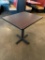 Restaurant Table, Laminate Top, 24in x 30in, Single Pedestal Base