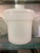 Lot of 6 - 18 Quart Round Bin Food Containers w/ Lids