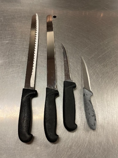 Lot of 4 Kitchen Knives