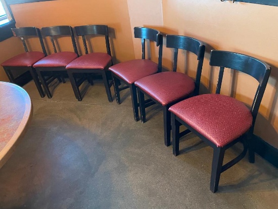 Restaurant Chairs, Lot of 6 Dimensions Furniture No. 5025, Sold 6x$