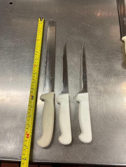 Lot of 3 NSF Kitchen Knives