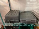 Lot of 5 WINCO No. 103 Bus Tubs w/ Lids