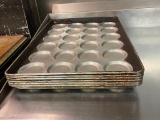 Lot of 6 Chicago Metallic NSF Bun Pan, Great for Making Muffin Tops