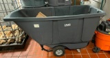 LAVEZ 0.5 cu. Yd. Tilt Truck, 850lb Capacity - Gray Bin No. 475AG003TBGY