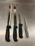 Lot of 4 Kitchen Knives