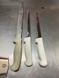 Lot of 3 NSF Kitchen Knives