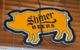 Shiner Beers Pig Diecut LED Beer Sign