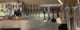 Large Group of Kitchen Utensils, Whisks, Spatulas, Serving Spoons, Ladles, Tongs