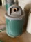 HD Metal Web/Mesh Park Trash Receptacle Container w/ Dome Lid (With Can)