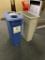 Suncast Commercial Recycle Bin and Slim Jim Trash Cans