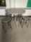 Round High Top Table w/ 4 Matching Chairs Designed by Steve Silver Co.