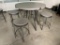 Round High Top Table w/ 4 Matching Chairs Designed by Steve Silver Co.