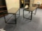 Two Metal Mobile Tables, Kind of Flimsy, Needs to Be Tightened Up