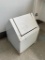 Tiny Metal White mipro Trash Container