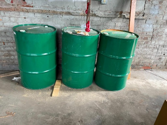 3 Empty Steel Drums