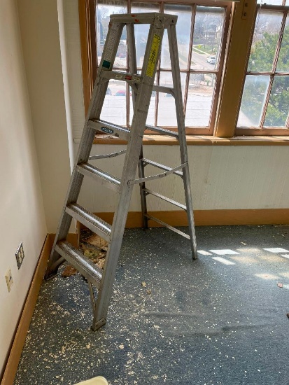 Werner Duty-Master Model 406, 6ft Aluminum A-Frame Ladder, 300lb Capacity