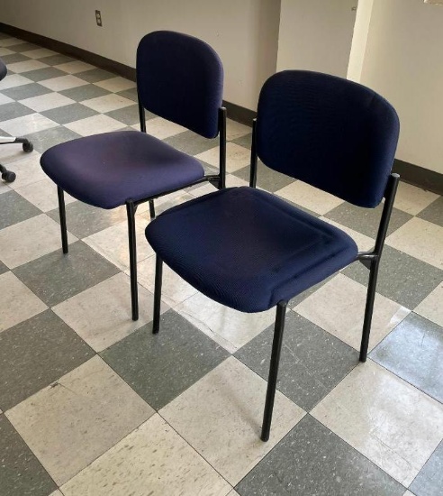 Two Matching Lobby Chairs by Basyx