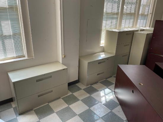 Several Metal Files Cabinets, 3-Styles, 3-Sizes - 6 Total Units