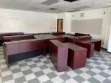 Room Full of Matching Desks, Shelves and Credenzas, One Bid for All