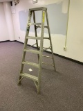 Werner Duty-Master Model 406, 6ft Aluminum A-Frame Ladder, 300lb Capacity
