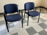 Lot of 2 Matching Lobby Chairs w/ Arms by Offices to Go