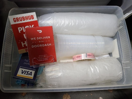 Misc. Portion Cups and Food Delivery Signs, Tamper Evident Tape